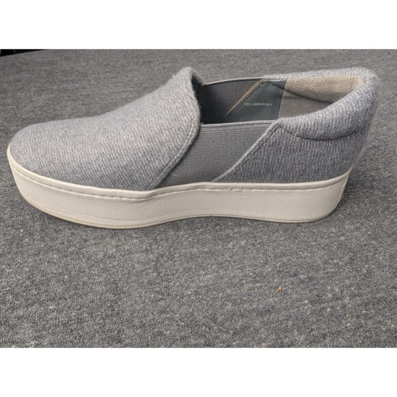 Vince Warren Platform Slip On Sneakers Size 6.5 Women's Gray Leather Suede - Picture 3 of 15